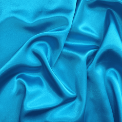 *Ткань Атлас-сатин, цвет Голубой (на отрез)  в Солнечногорске