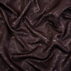 Ткань Блэкаут для штор &quot;Ледовое тиснение цвет Темно-Коричневый&quot; (на отрез)  в Солнечногорске
