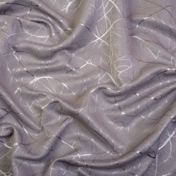 Ткань Блэкаут для штор светозатемняющая 75% &quot;Ледовое тиснение  Серый&quot;   в Солнечногорске