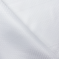 Ткань Оксфорд 300D PU Рип-Стоп СОТЫ, цвет Белый (на отрез)  в Солнечногорске