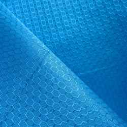Ткань Оксфорд 300D PU Рип-Стоп СОТЫ, цвет Голубой (на отрез)  в Солнечногорске