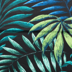 Интерьерная ткань Дак (DUCK), принт &quot;Тропические листья&quot; (на отрез)  в Солнечногорске