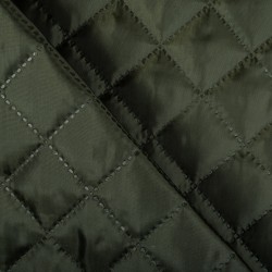 Стеганая подкладочная ткань с синтепоном (100гр/м2),  Хаки   в Солнечногорске
