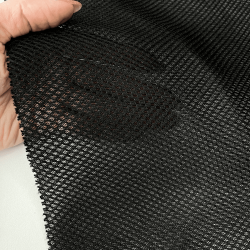 Сетка 3D трехслойная Air mesh 165 гр/м2, цвет Черный (на отрез)  в Солнечногорске