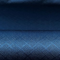 Ткань Блэкаут для штор светозатемняющая 100% &quot;Орнамент Синий&quot; (на отрез)  в Солнечногорске